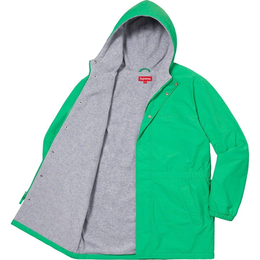 Details on Polartec Lined Sideline Parka Green from spring summer
                                                    2021 (Price is $218)