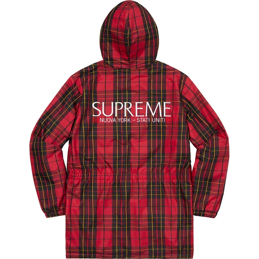 Details on Polartec Lined Sideline Parka Tartan from spring summer
                                                    2021 (Price is $218)