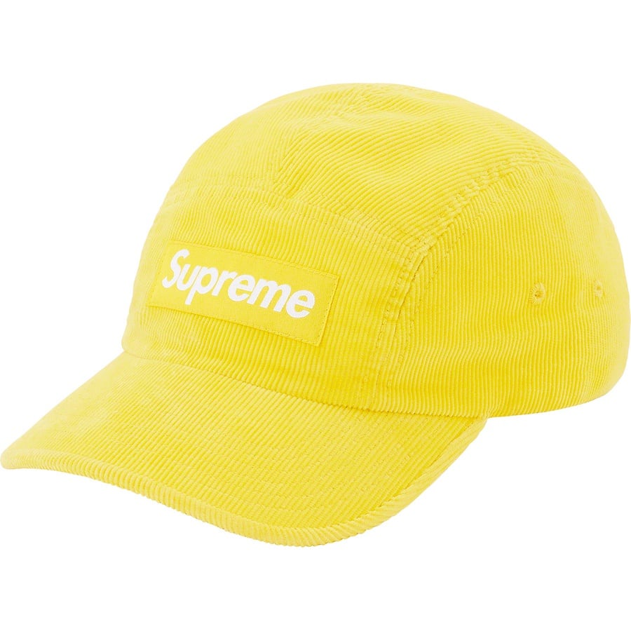 Details on Fine Wale Corduroy Camp Cap Yellow from spring summer
                                                    2021 (Price is $56)