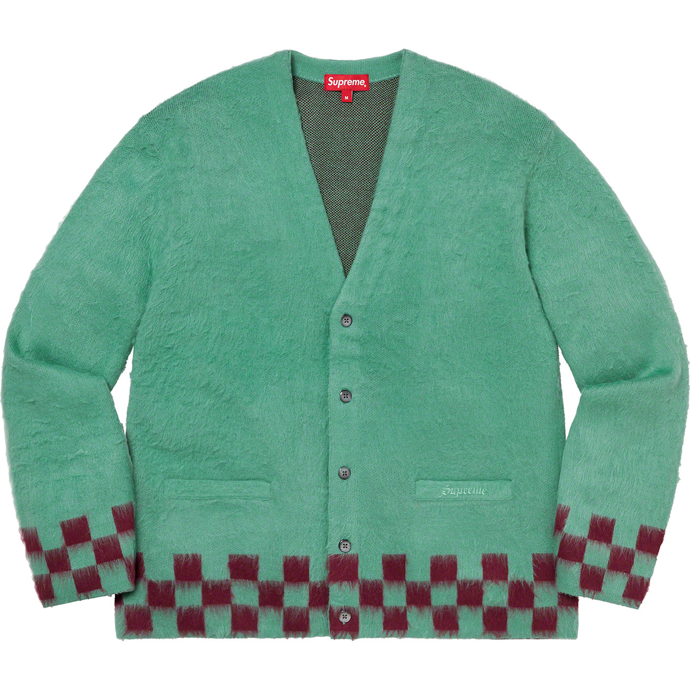 Brushed Checkerboard Cardigan - spring summer 2021 - Supreme