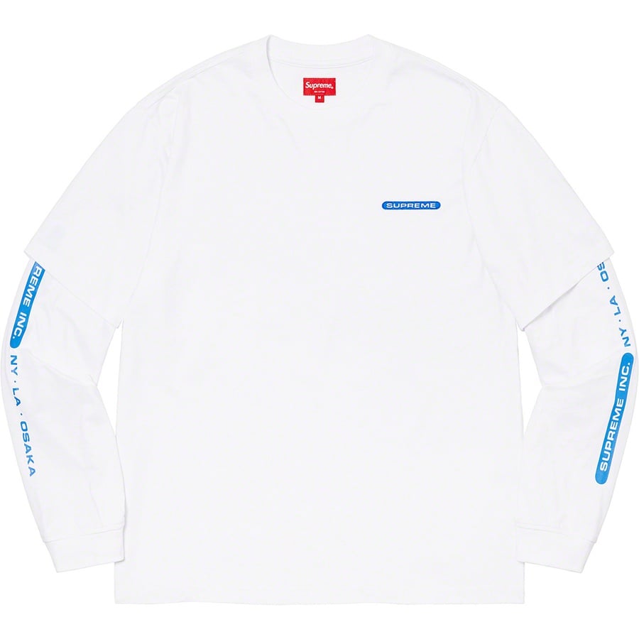 Details on Supreme Inc. Paneled L S Top White from spring summer
                                                    2021 (Price is $88)