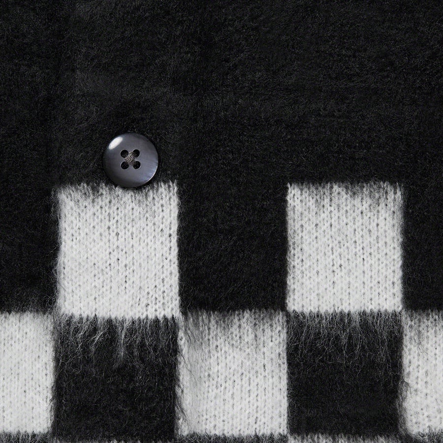 Details on Brushed Checkerboard Cardigan Black from spring summer
                                                    2021 (Price is $168)