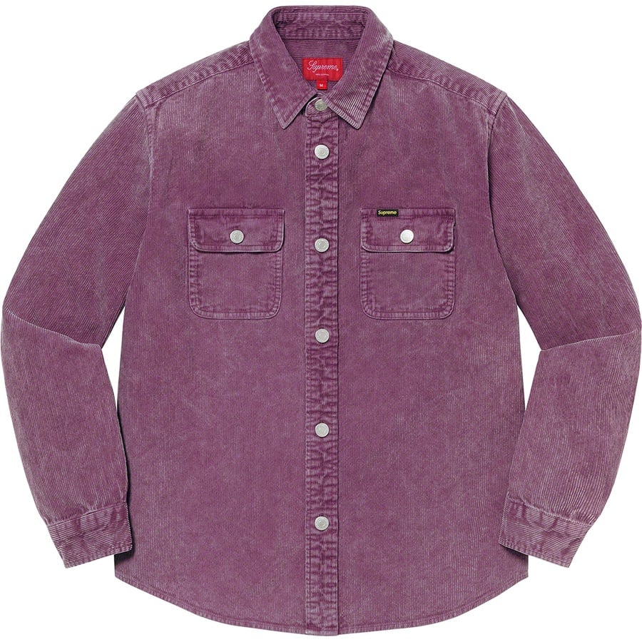 Details on Washed Corduroy Shirt Purple from spring summer
                                                    2021 (Price is $138)