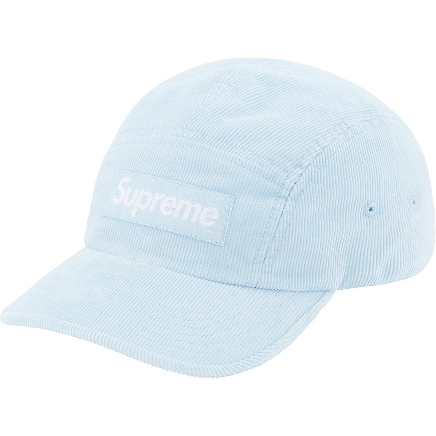 Details on Fine Wale Corduroy Camp Cap Light Blue from spring summer
                                                    2021 (Price is $56)
