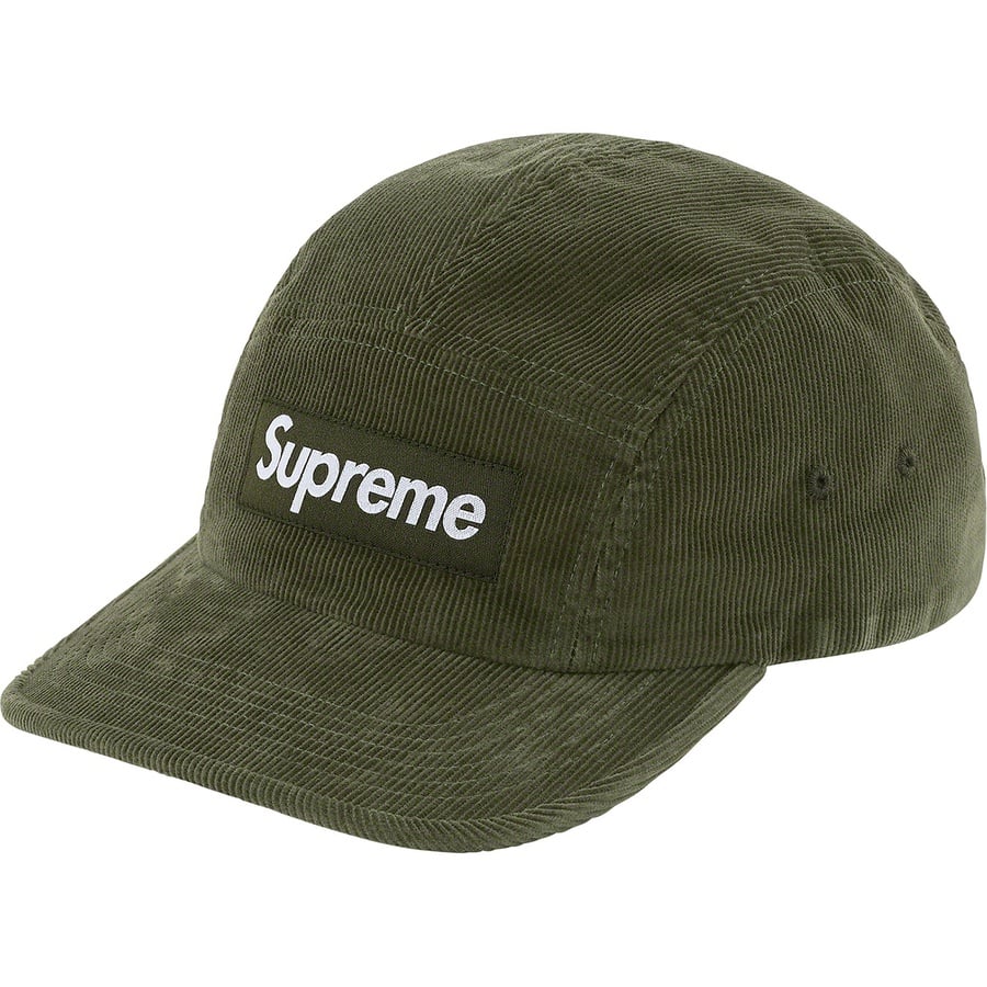 Details on Fine Wale Corduroy Camp Cap Olive from spring summer
                                                    2021 (Price is $56)