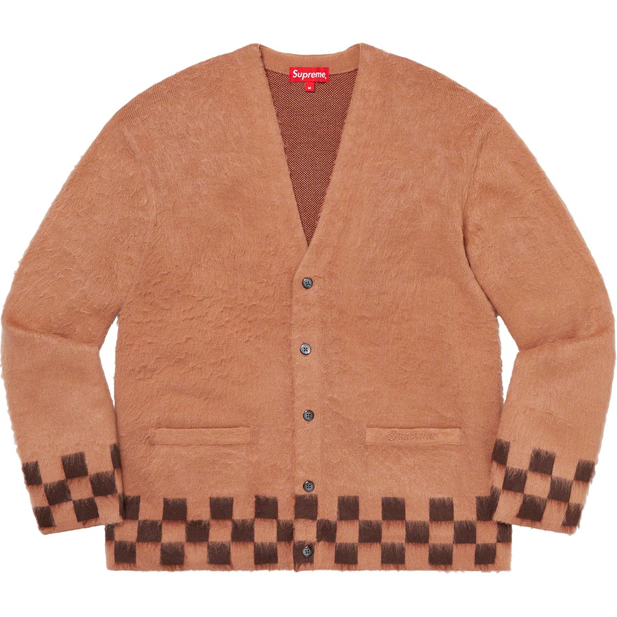 Details on Brushed Checkerboard Cardigan Camel from spring summer
                                                    2021 (Price is $168)