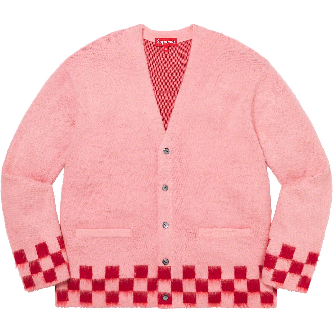 Brushed Checkerboard Cardigan - spring summer 2021 - Supreme