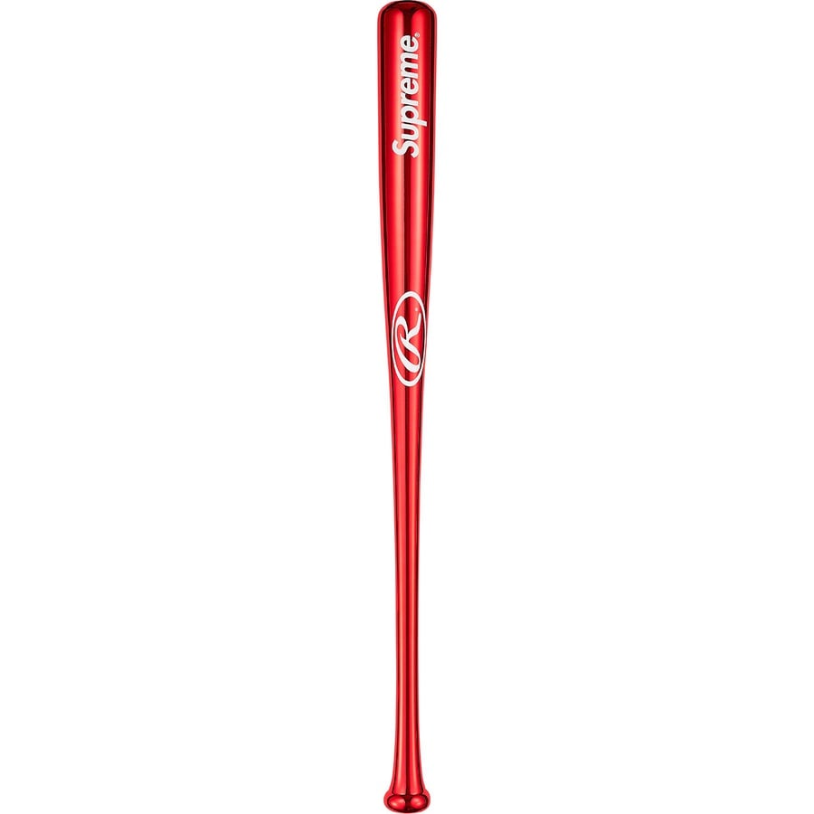 Details on Supreme Rawlings Chrome Maple Wood Baseball Bat Red from spring summer
                                                    2021 (Price is $248)