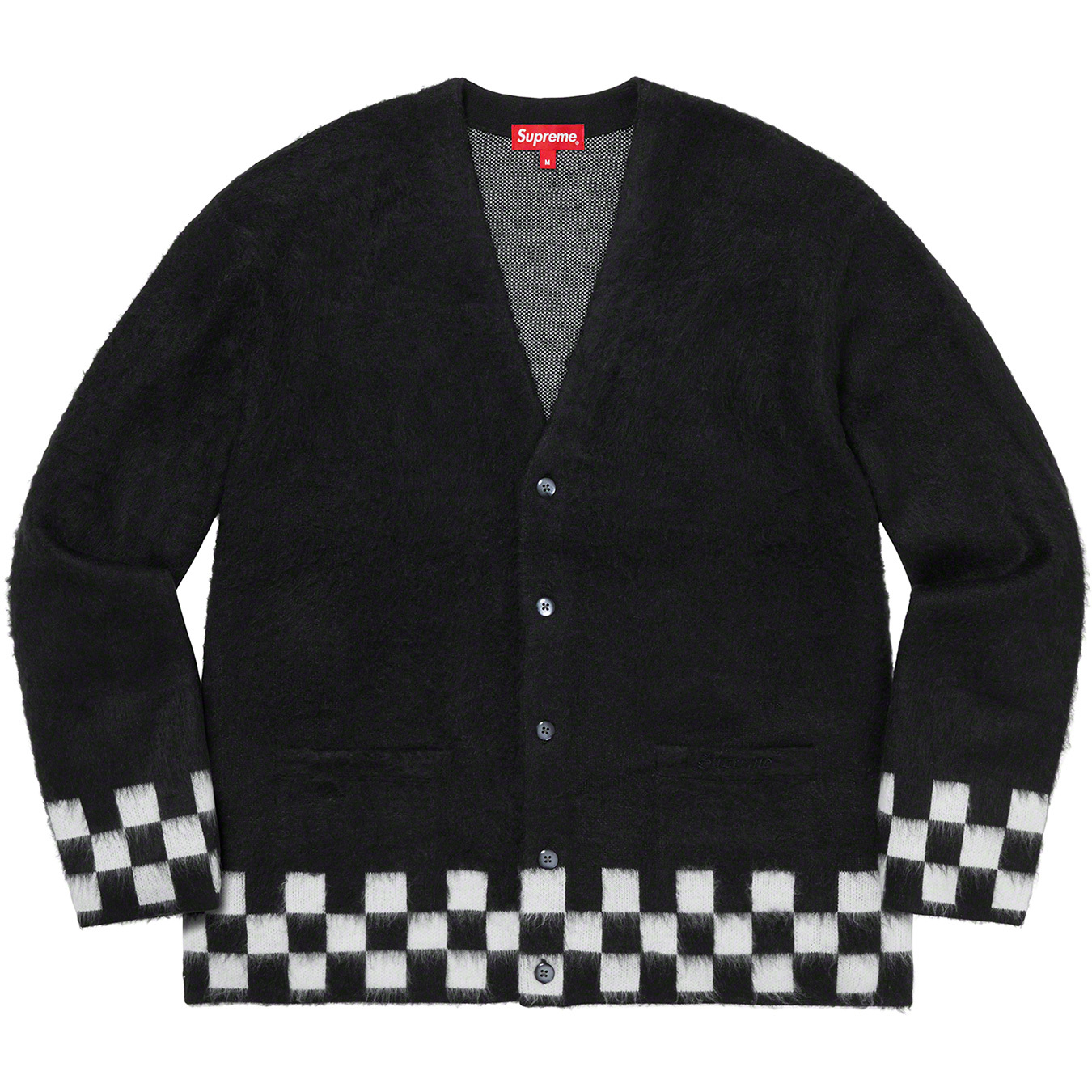 supreme Brushed Checkerboard Cardigan-