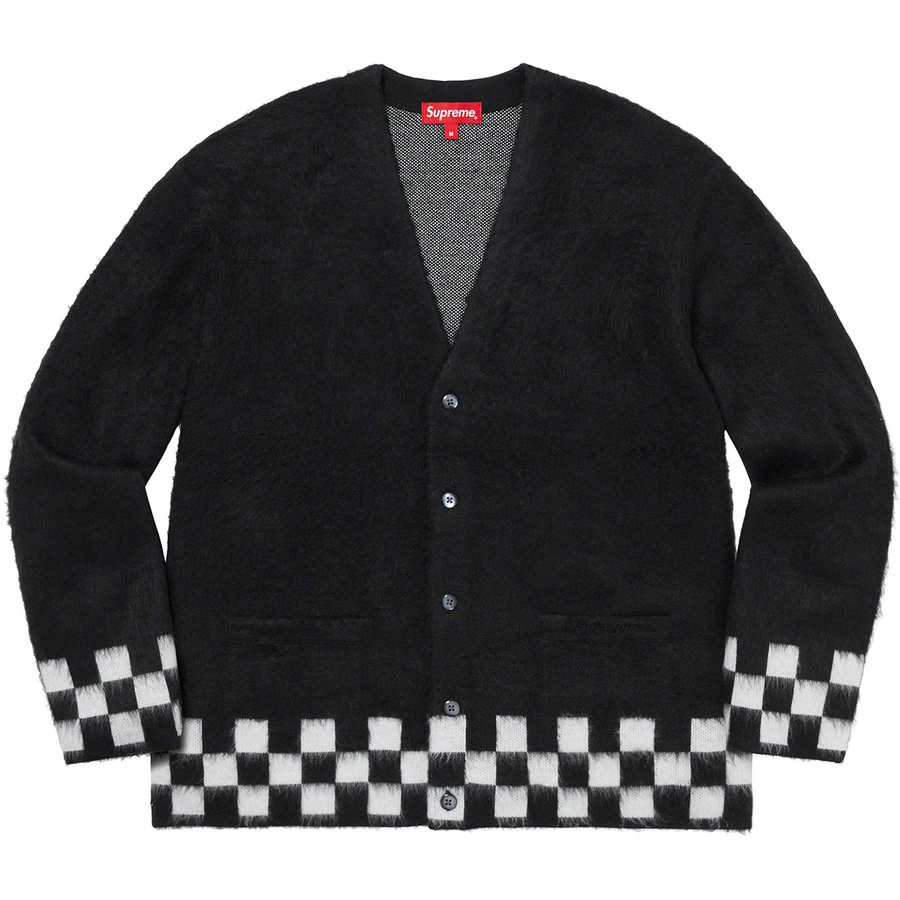Details on Brushed Checkerboard Cardigan Black from spring summer
                                                    2021 (Price is $168)