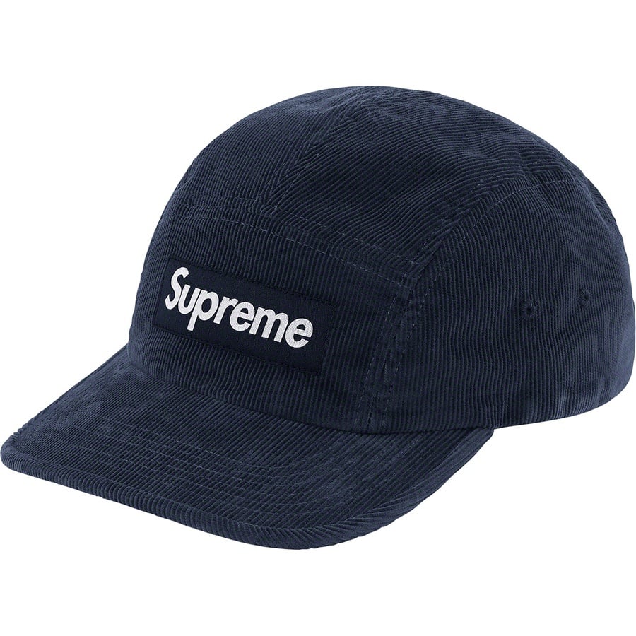 Details on Fine Wale Corduroy Camp Cap Navy from spring summer
                                                    2021 (Price is $56)