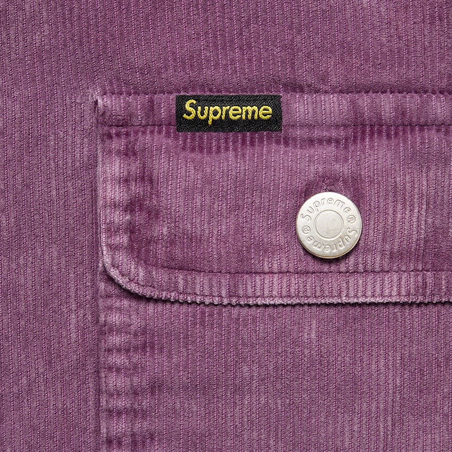 Details on Washed Corduroy Shirt Purple from spring summer
                                                    2021 (Price is $138)