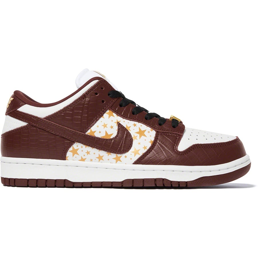 Details on Supreme Nike SB Dunk Low Brown from spring summer
                                                    2021 (Price is $110)