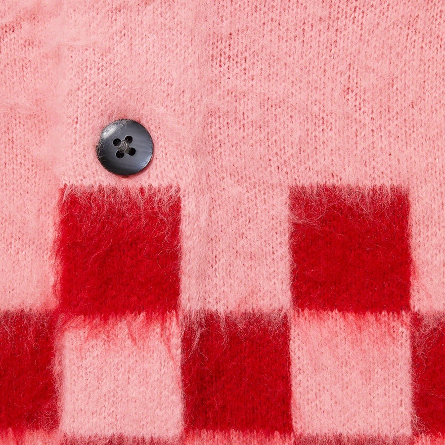 Details on Brushed Checkerboard Cardigan Pink from spring summer
                                                    2021 (Price is $168)