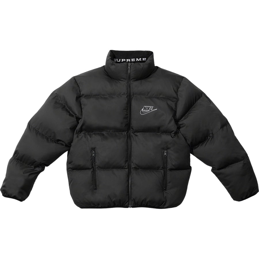Details on Supreme Nike Reversible Puffy Jacket  from spring summer
                                                    2021 (Price is $258)