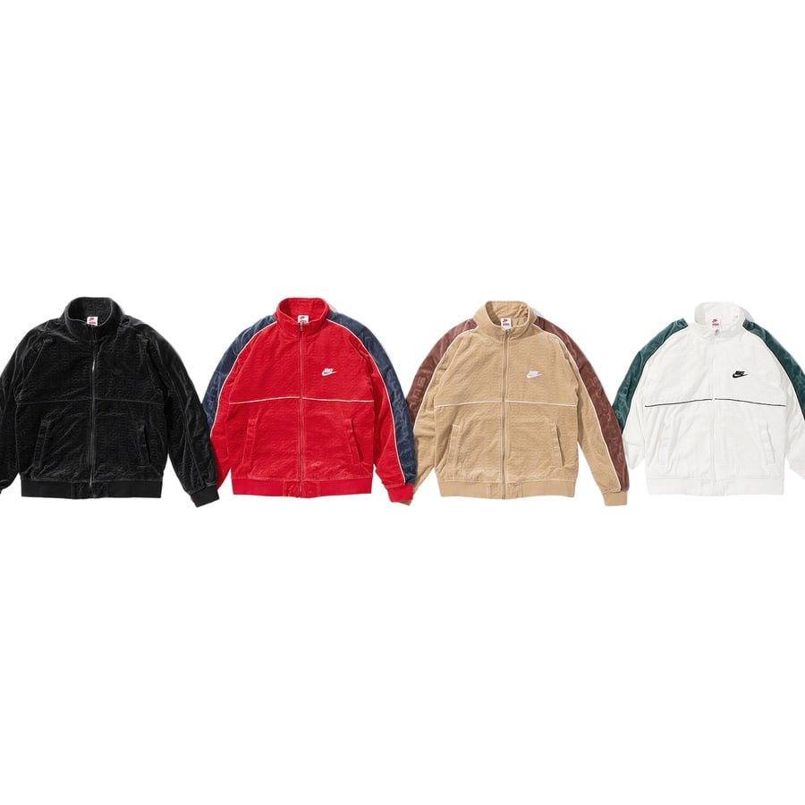 Supreme Supreme Nike Velour Track Jacket released during spring summer 21 season