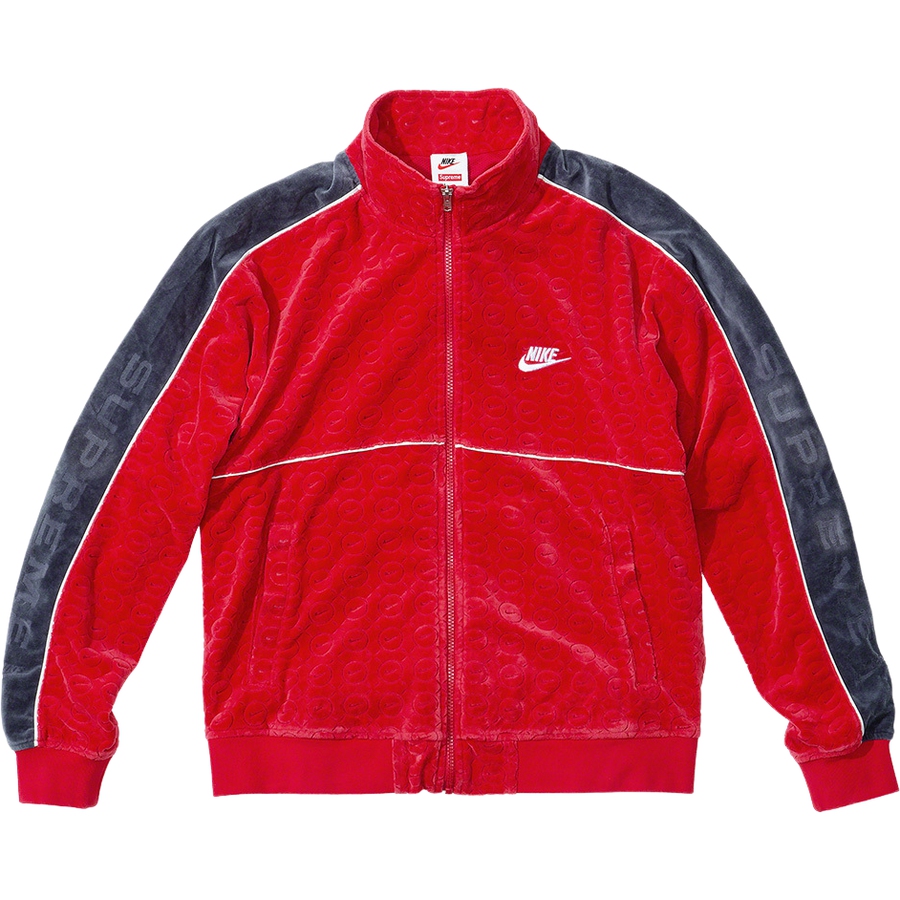 Details on Supreme Nike Velour Track Jacket  from spring summer
                                                    2021 (Price is $158)