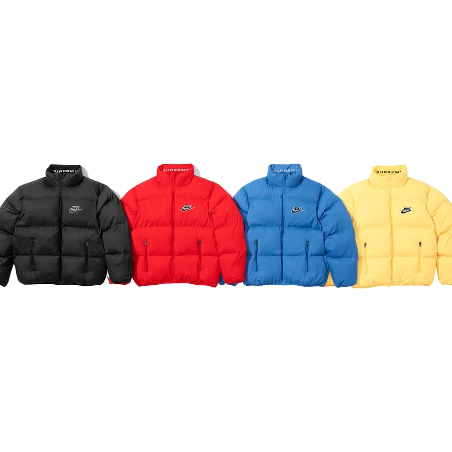 Details on Supreme Nike Reversible Puffy Jacket  from spring summer
                                                    2021 (Price is $258)
