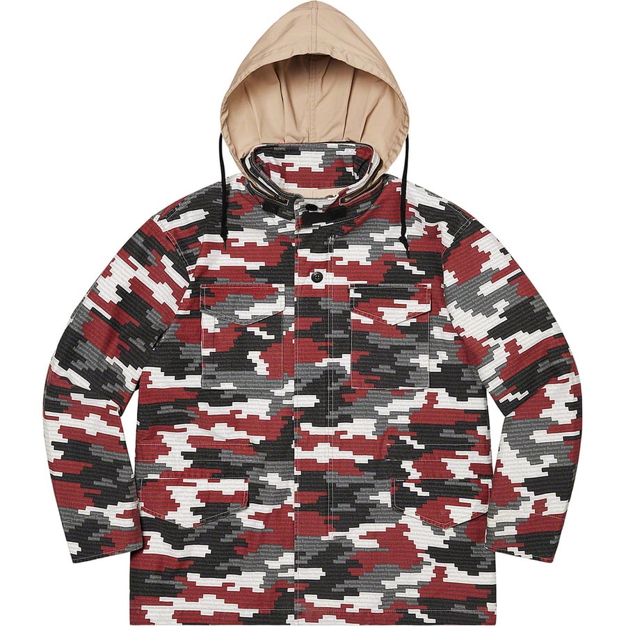 Details on Logo Camo M-65 Jacket Red from spring summer
                                                    2021 (Price is $298)