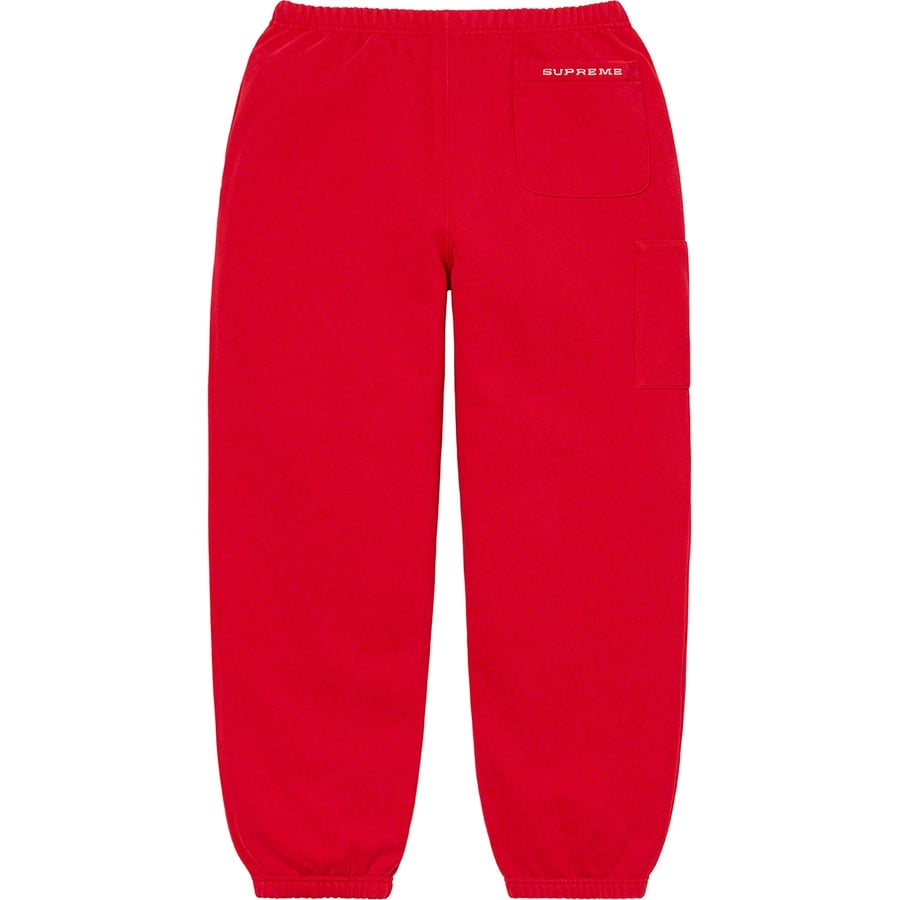Details on Supreme Nike Cargo Sweatpant Red from spring summer
                                                    2021 (Price is $138)