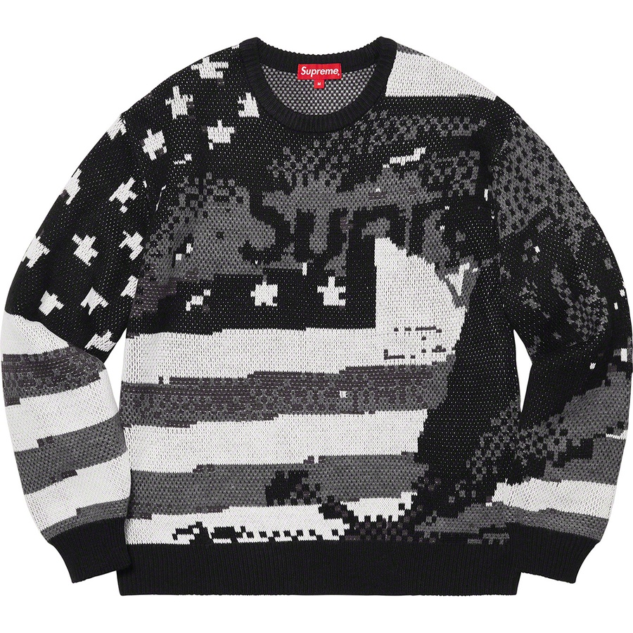 Details on Digital Flag Sweater Black from spring summer
                                                    2021 (Price is $158)