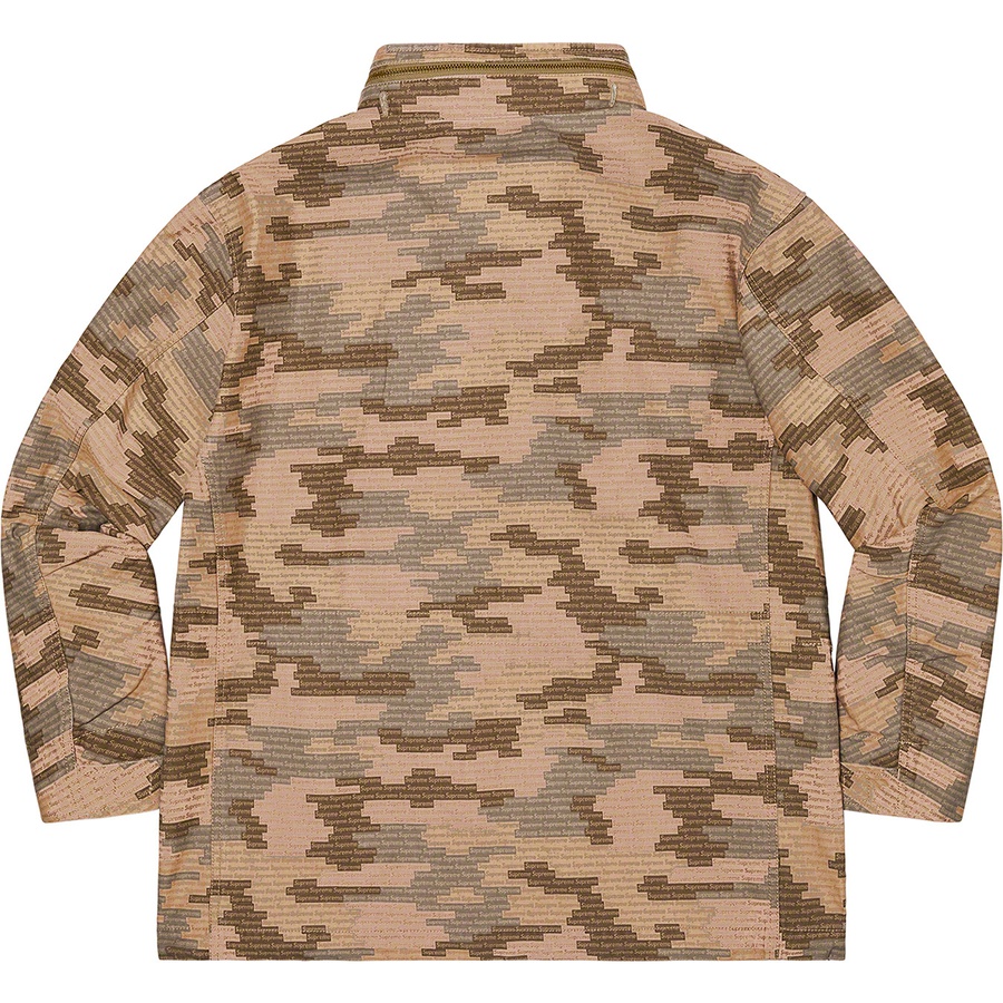 Details on Logo Camo M-65 Jacket Tan from spring summer
                                                    2021 (Price is $298)
