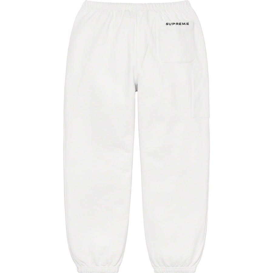 Details on Supreme Nike Cargo Sweatpant White from spring summer
                                                    2021 (Price is $138)