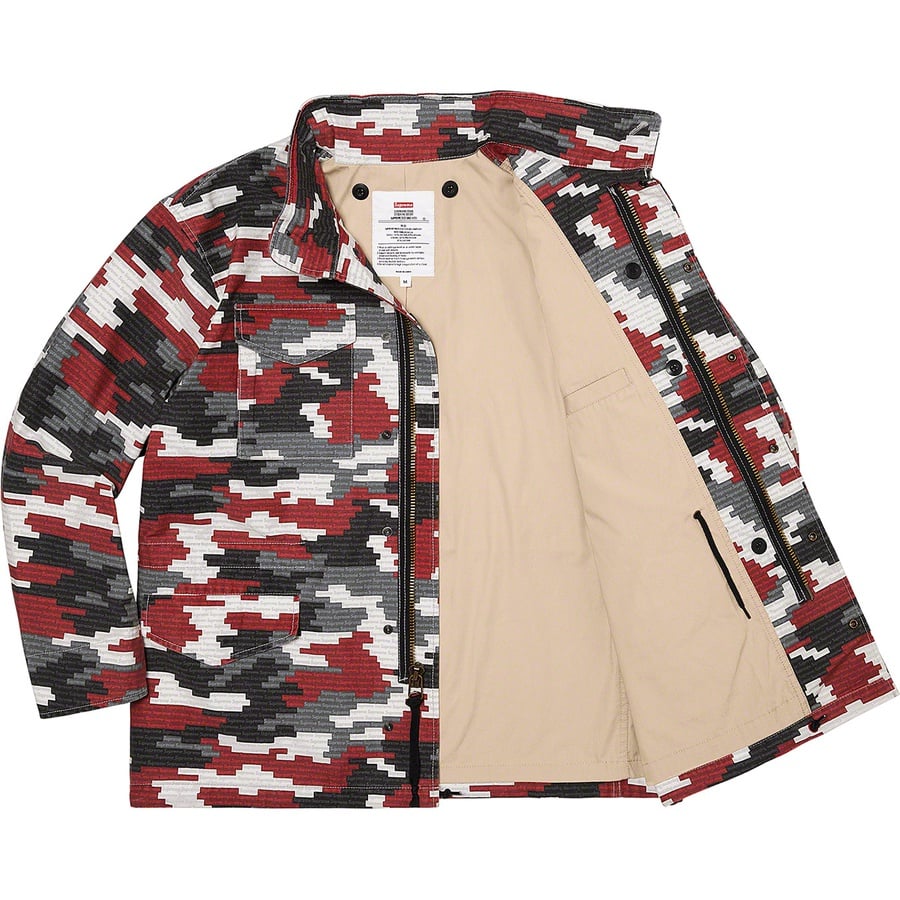 Details on Logo Camo M-65 Jacket Red from spring summer
                                                    2021 (Price is $298)