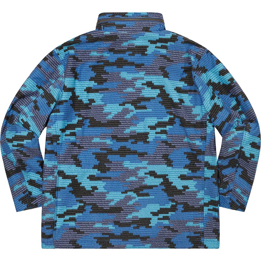 Details on Logo Camo M-65 Jacket Blue from spring summer
                                                    2021 (Price is $298)