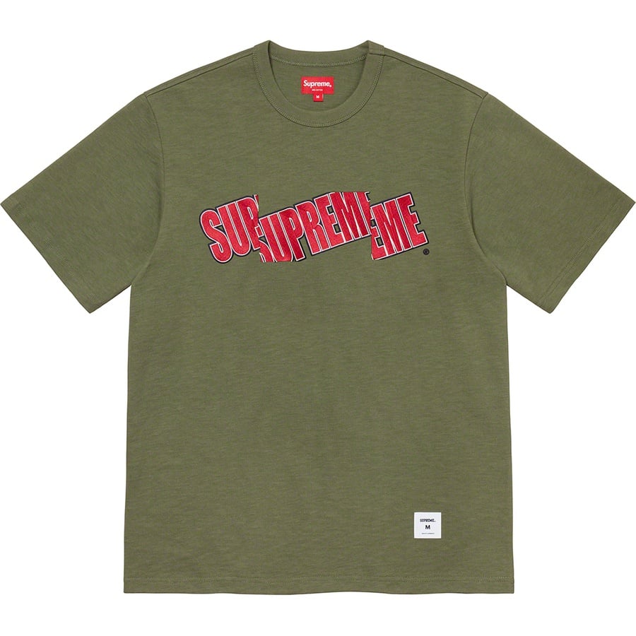 Details on Cut Logo S S Top Olive from spring summer
                                                    2021 (Price is $88)