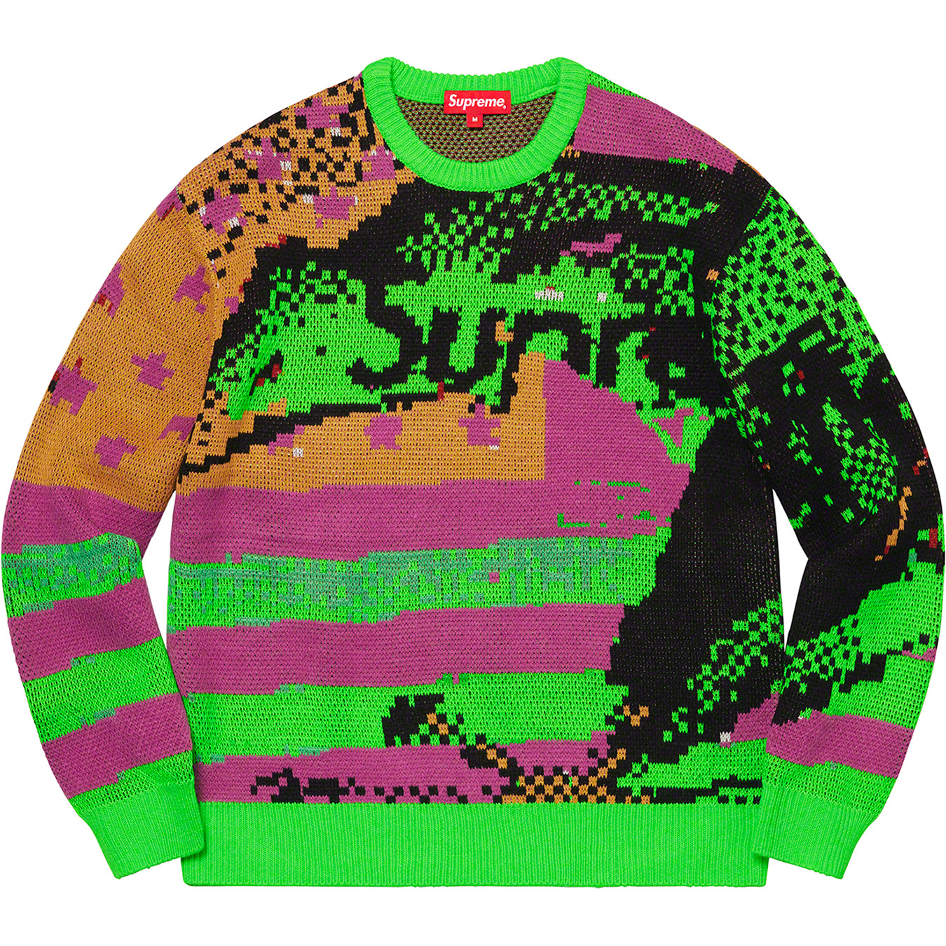 セーター Supreme - シュプリーム 21ss Digital flag sweaterの通販 by たあち's shop｜シュプリーム