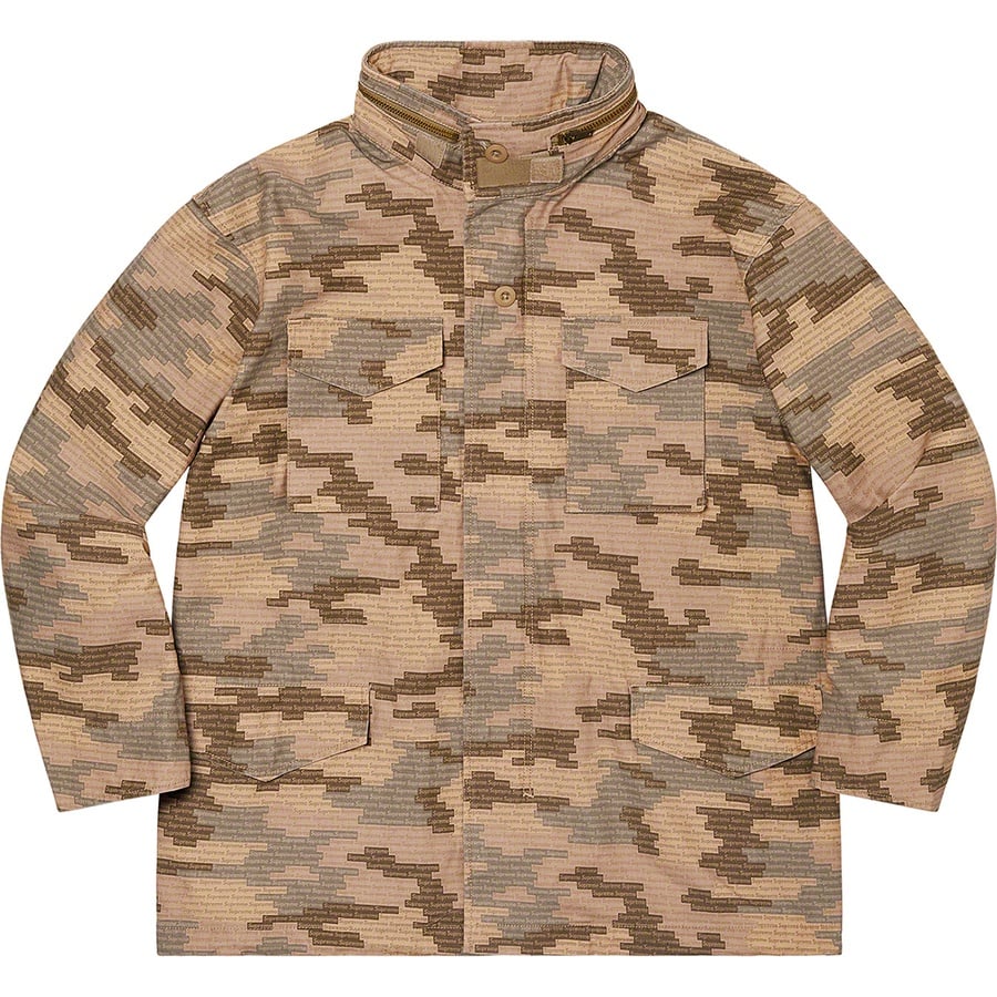 Details on Logo Camo M-65 Jacket Tan from spring summer
                                                    2021 (Price is $298)