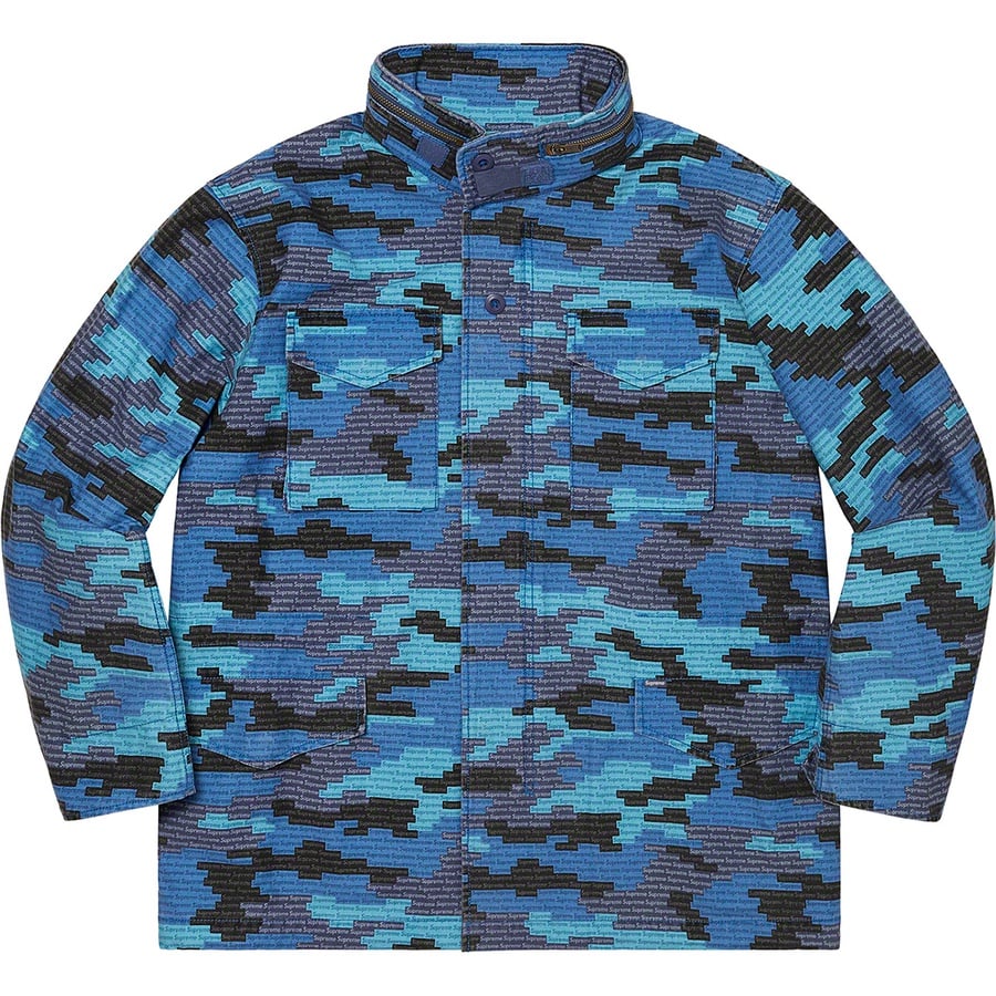 Details on Logo Camo M-65 Jacket Blue from spring summer
                                                    2021 (Price is $298)