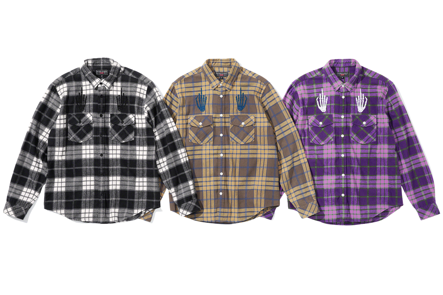 supreme hysteric glamour flannel shirt L