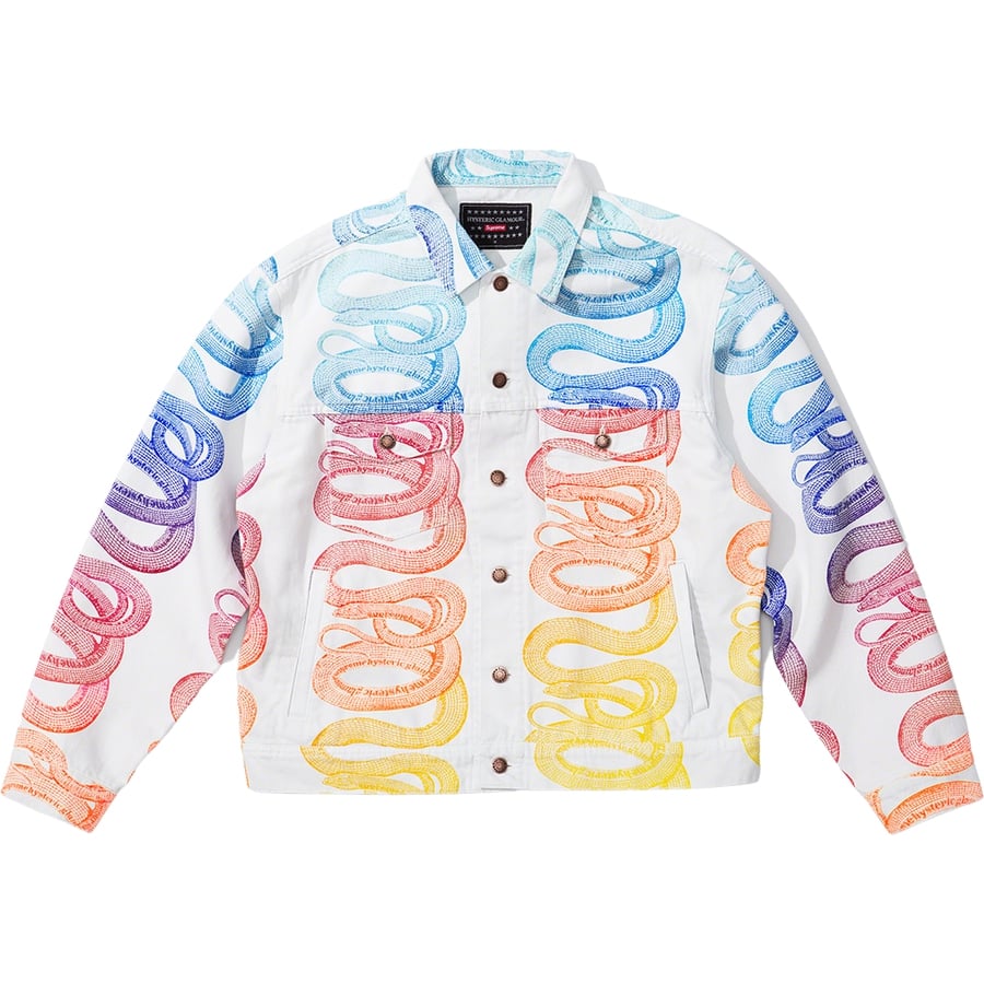 Details on Supreme HYSTERIC GLAMOUR Snake Denim Trucker Jacket  from spring summer
                                                    2021 (Price is $248)