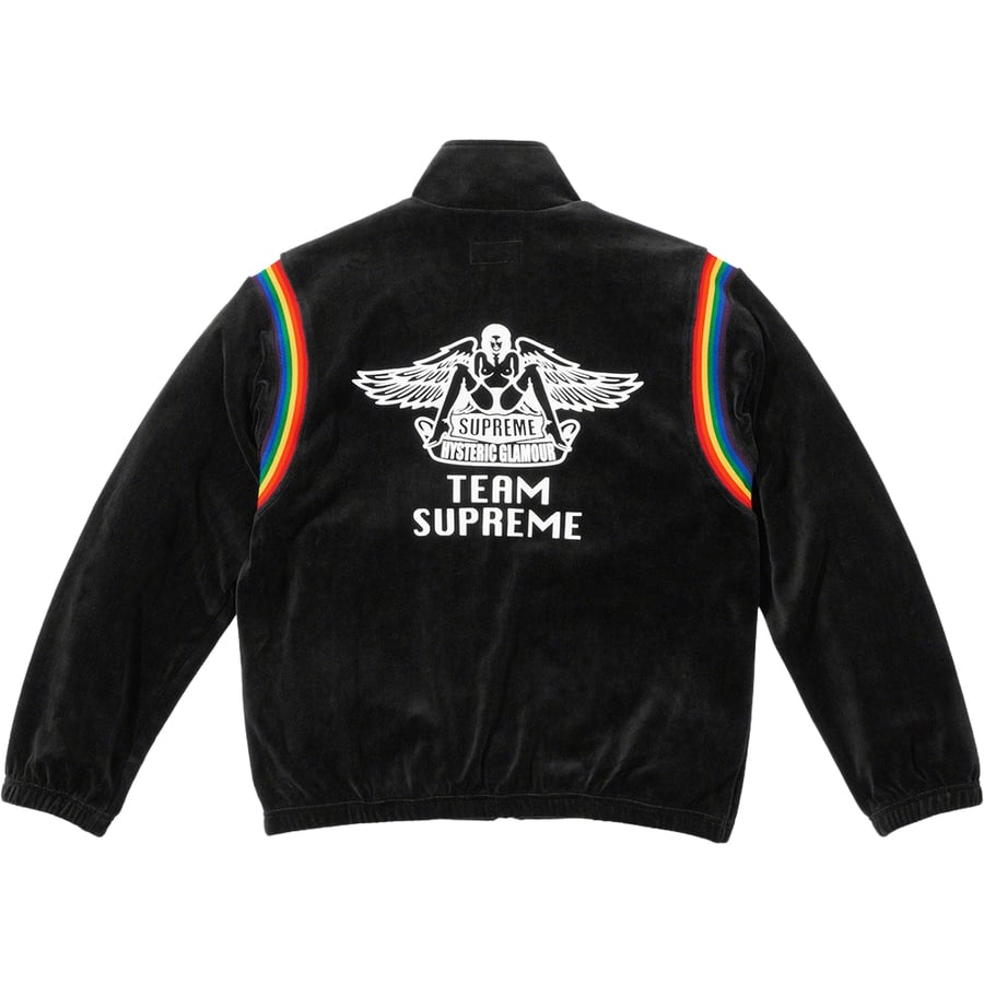 Details on Supreme HYSTERIC GLAMOUR Velour Track Jacket  from spring summer
                                                    2021 (Price is $158)