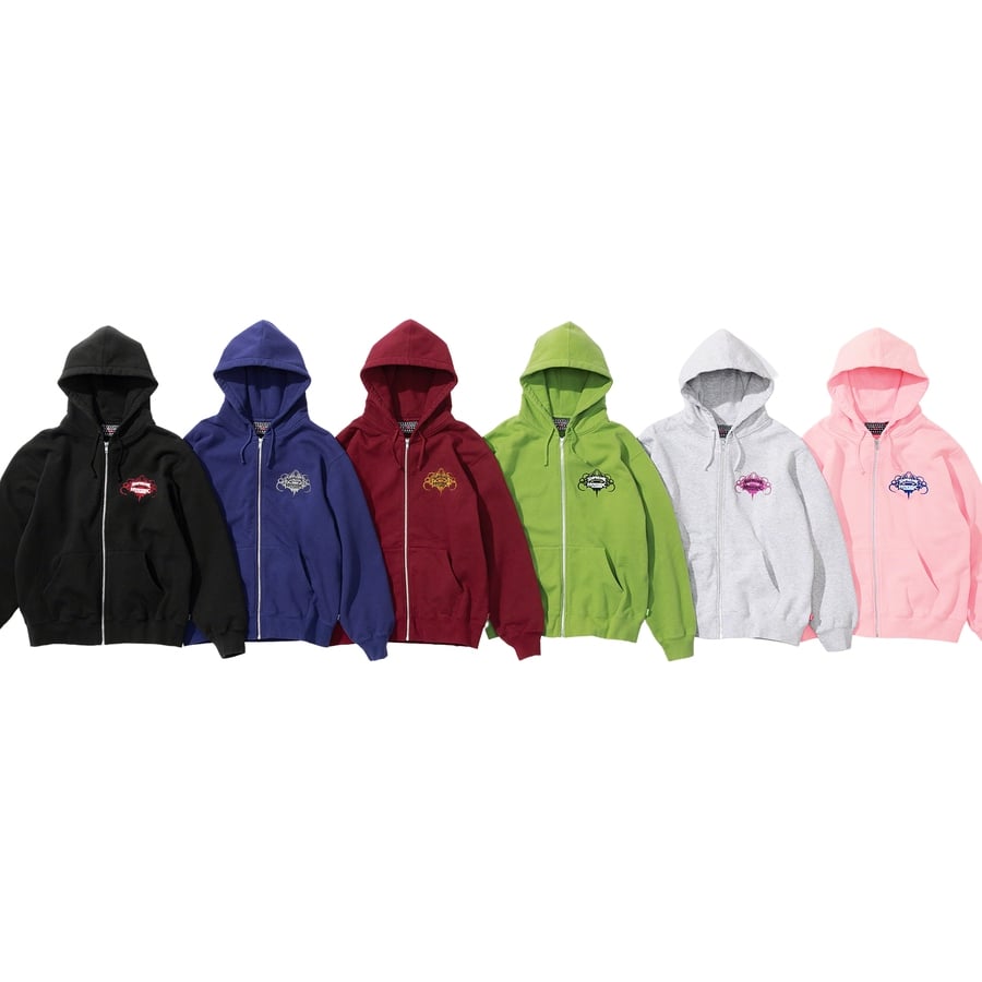 Details on Supreme HYSTERIC GLAMOUR Zip Up Hooded Sweatshirt from spring summer
                                            2021 (Price is $178)