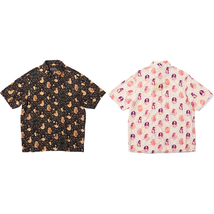 Details on Supreme HYSTERIC GLAMOUR Blurred Girls Rayon S S Shirt from spring summer
                                            2021 (Price is $148)