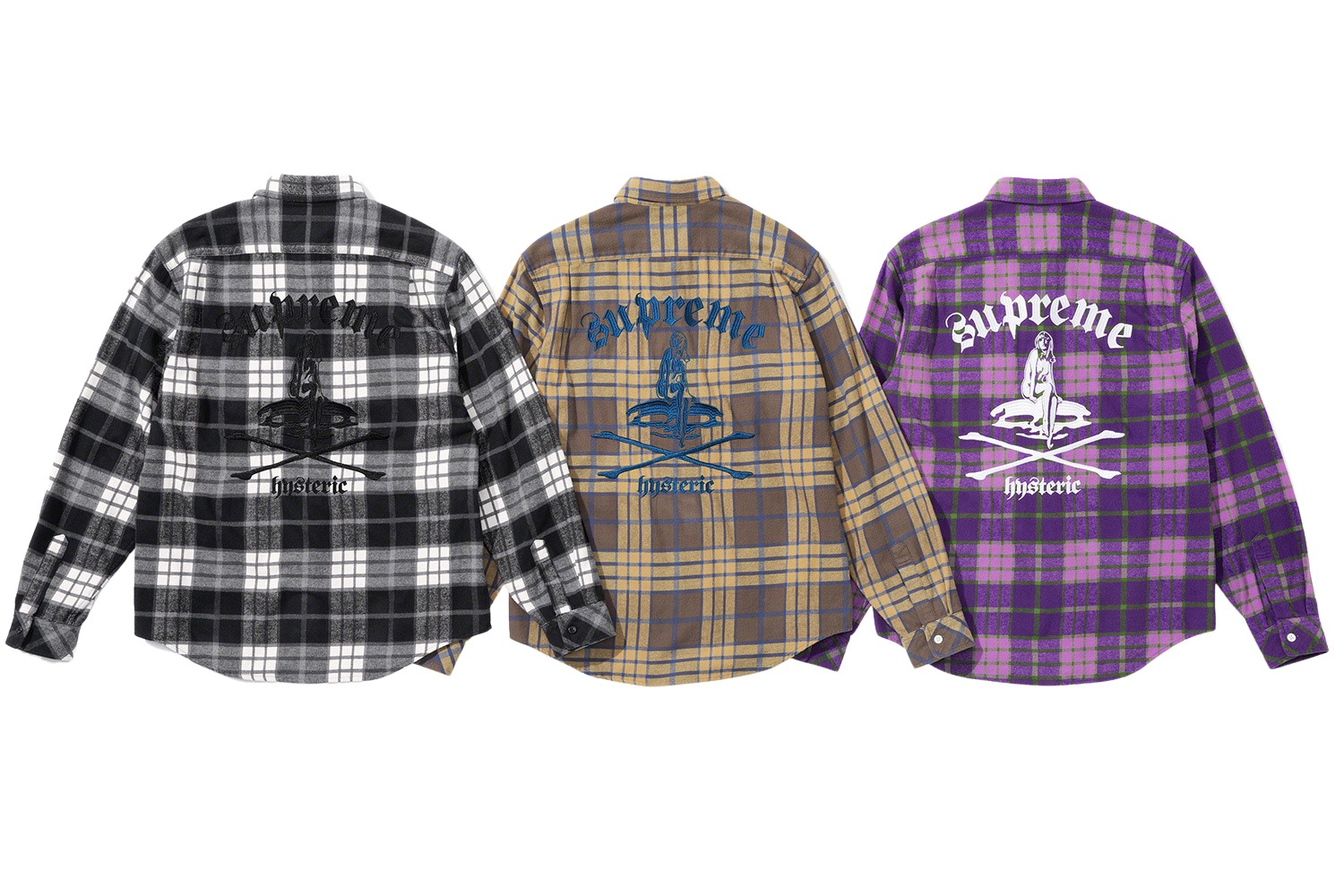 HYSTERIC GLAMOUR Plaid Flannel Shirt - spring summer 2021 - Supreme