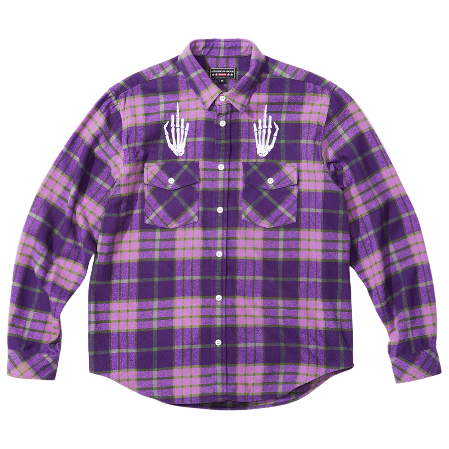 Seasonal Wrap入荷 Supreme Hysteric Glamour Flannel Shirt 黄 ai-sp.co.jp