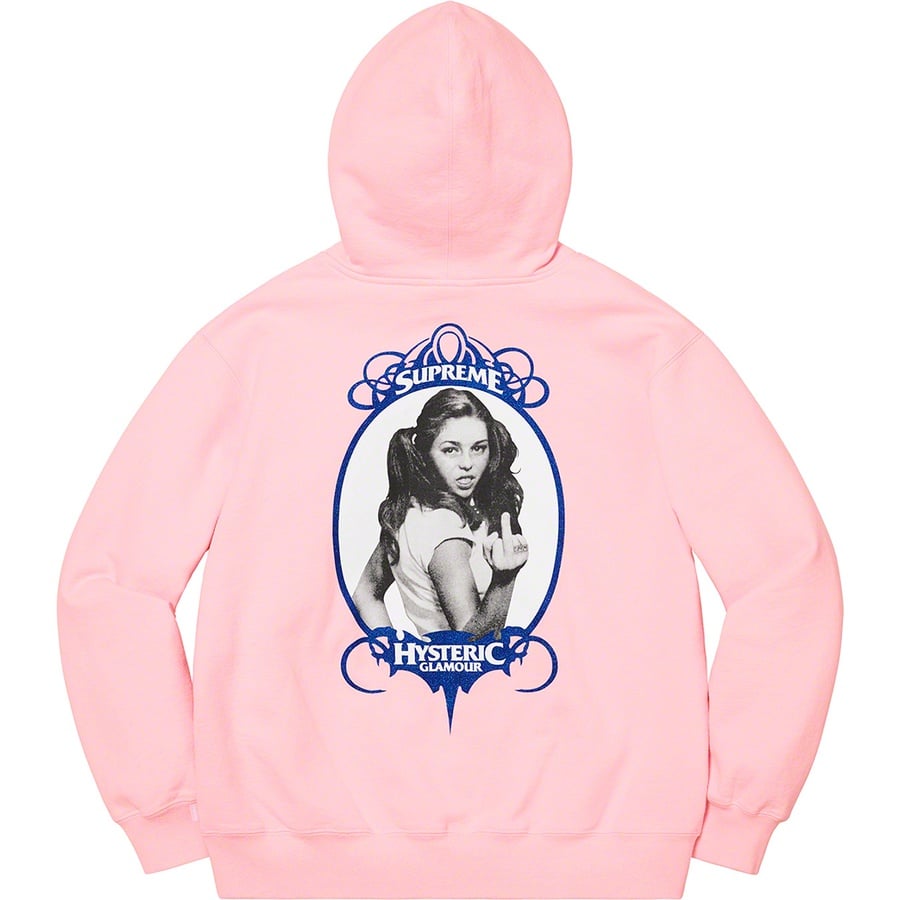 Details on Supreme HYSTERIC GLAMOUR Zip Up Hooded Sweatshirt Light Pink from spring summer
                                                    2021 (Price is $178)