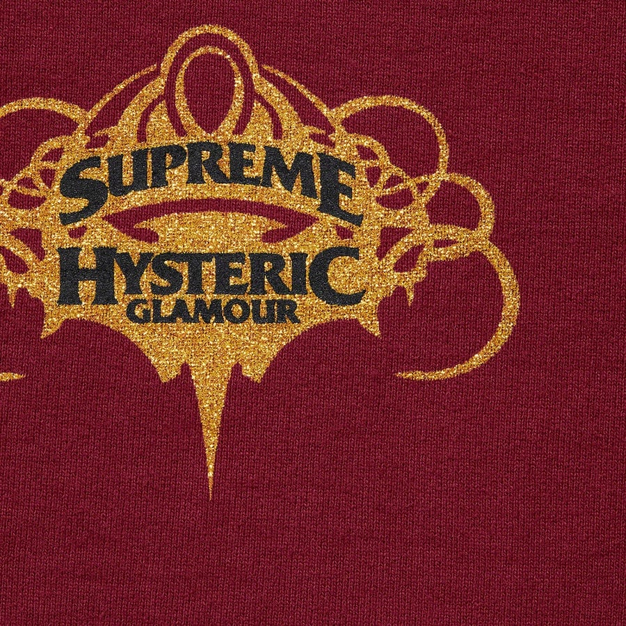 Details on Supreme HYSTERIC GLAMOUR Zip Up Hooded Sweatshirt Cardinal from spring summer
                                                    2021 (Price is $178)