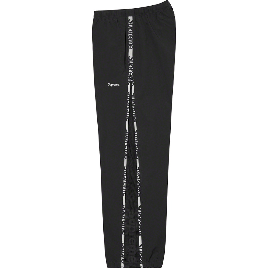 Details on Reflective Zip Track Pant Black from spring summer
                                                    2021 (Price is $138)