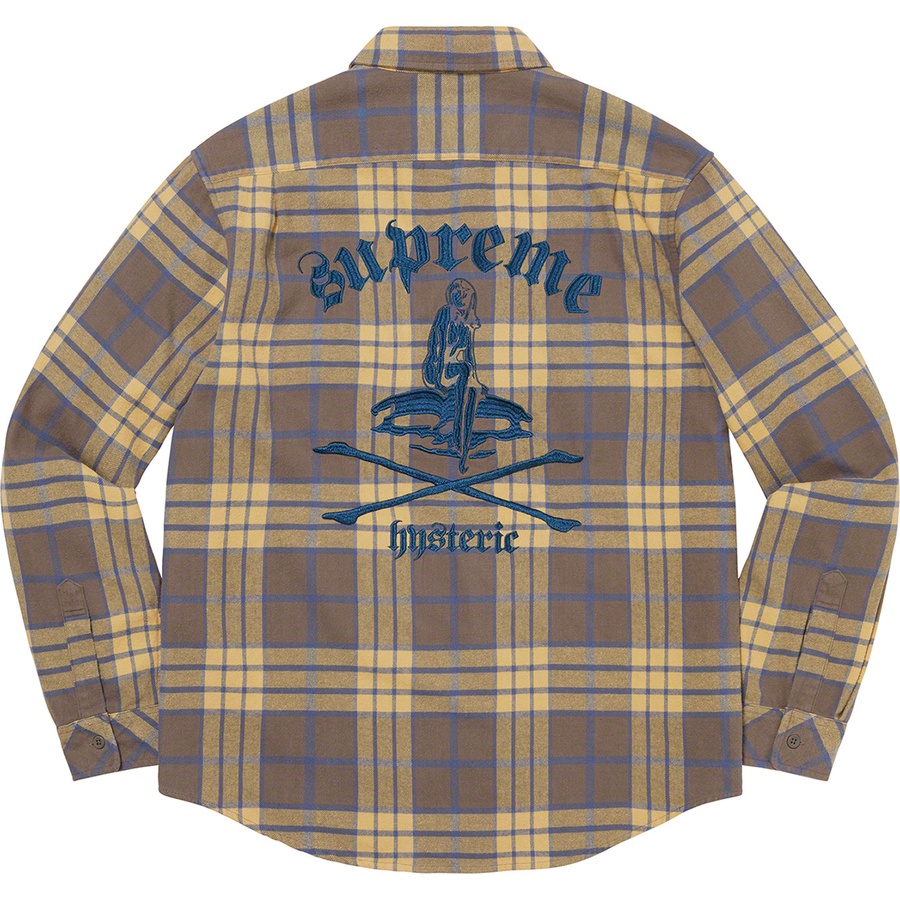 Details on Supreme HYSTERIC GLAMOUR Plaid Flannel Shirt Brown from spring summer
                                                    2021 (Price is $158)