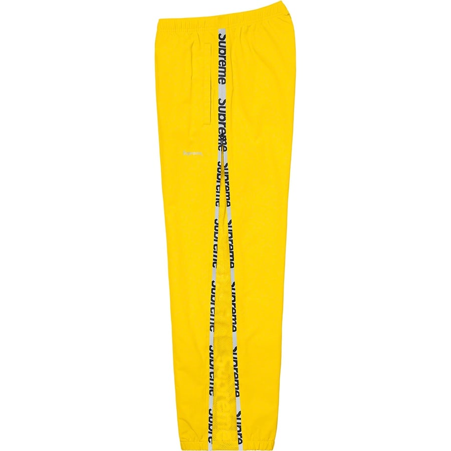 Details on Reflective Zip Track Pant Yellow from spring summer
                                                    2021 (Price is $138)