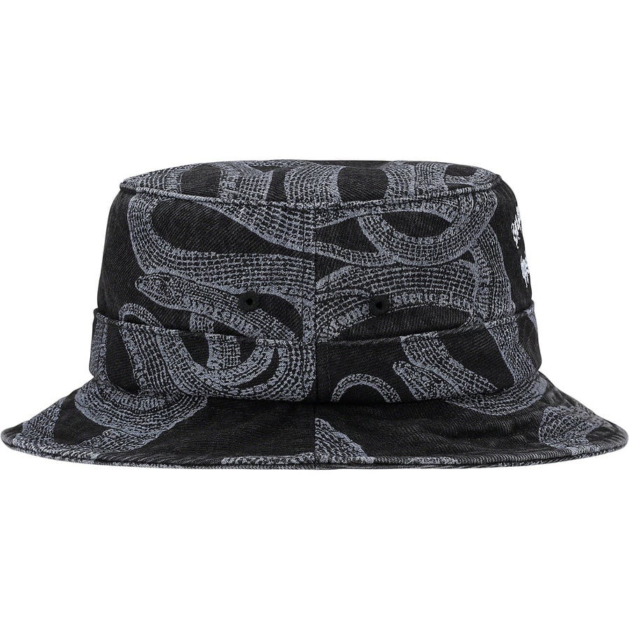 Details on Supreme HYSTERIC GLAMOUR Snake Denim Crusher Black from spring summer 2021 (Price is $66)