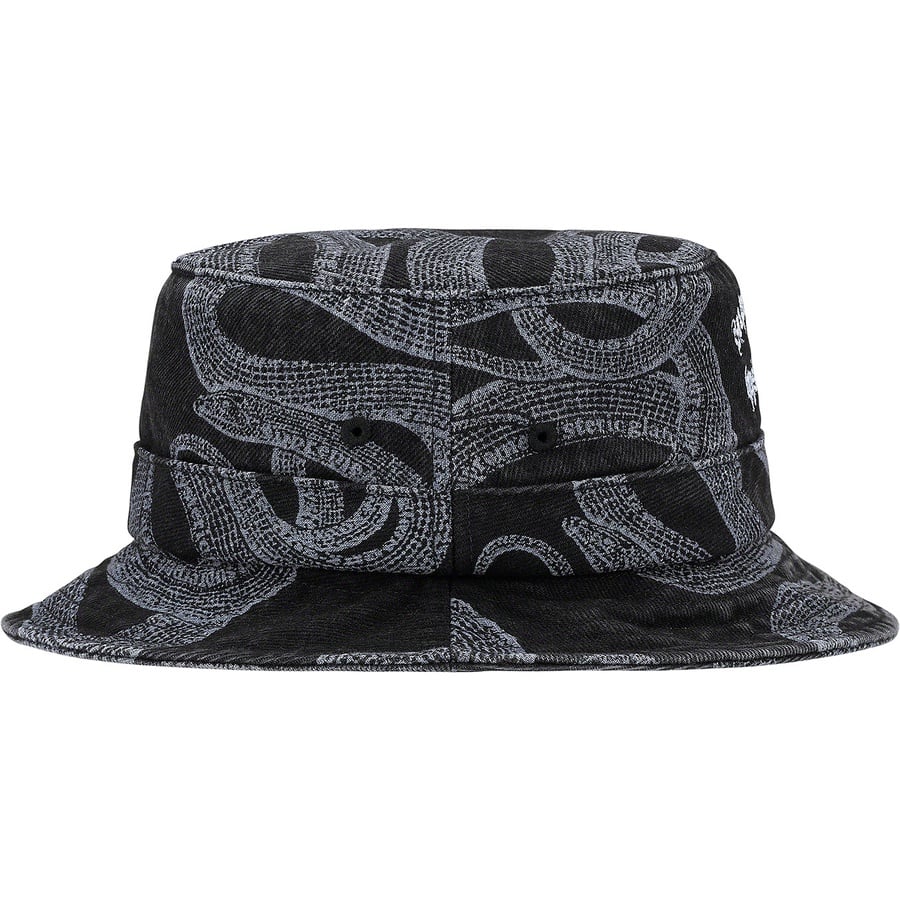 Details on Supreme HYSTERIC GLAMOUR Snake Denim Crusher Black from spring summer
                                                    2021 (Price is $66)