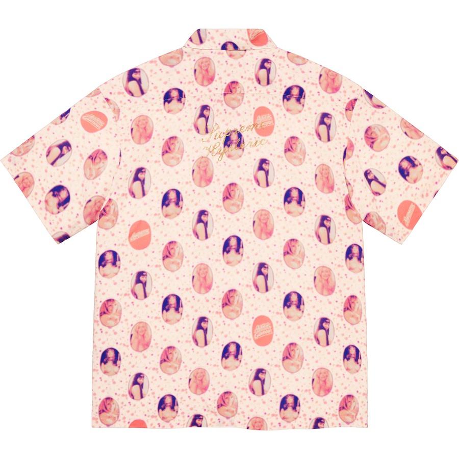 Details on Supreme HYSTERIC GLAMOUR Blurred Girls Rayon S S Shirt Off-White from spring summer
                                                    2021 (Price is $148)