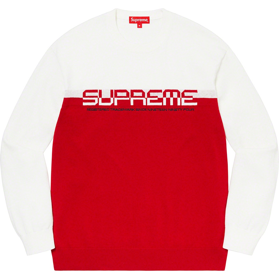 Details on Split Logo Pullover White from spring summer
                                                    2021 (Price is $128)