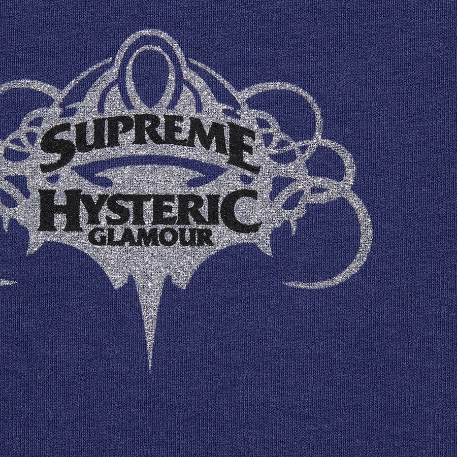 Details on Supreme HYSTERIC GLAMOUR Zip Up Hooded Sweatshirt Washed Navy from spring summer
                                                    2021 (Price is $178)